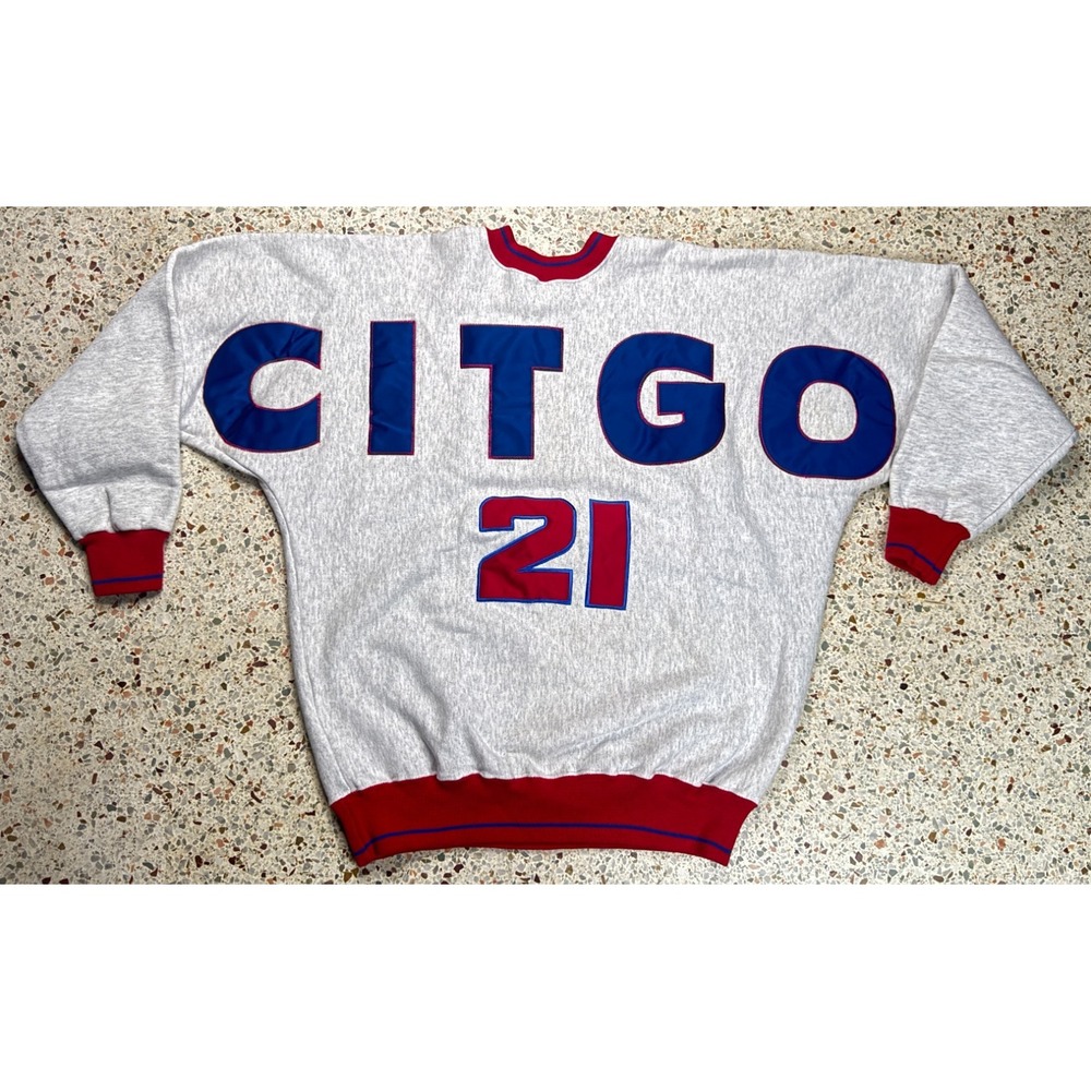 Legends Citgo 21 Nascar Vtg Long Sleeve Racing Apparel Sweatshirt Size Large